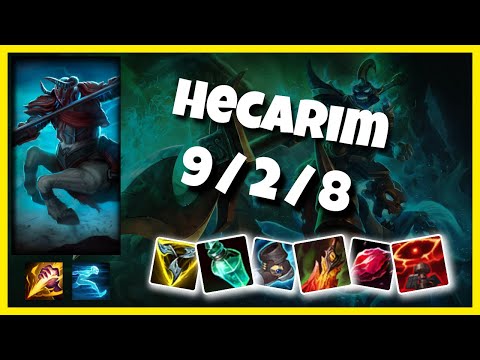Hecarim vs Nidalee KOREAN Challenger JUNGLE (9/2/8) Gameplay Replay - Patch 10.23