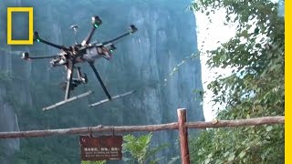 Crashing a Camera Copter in China's Grand Canyon