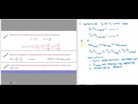 FREQUENCY RESPONSE DESIGN VIA LEAD COMPENSATOR PART 4