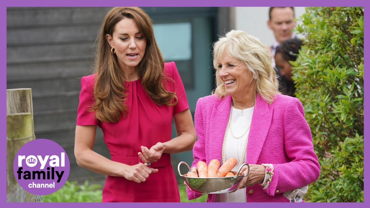 Kate Middleton and Jill Biden Visit School During G7 Summit in Cornwall - YouTube