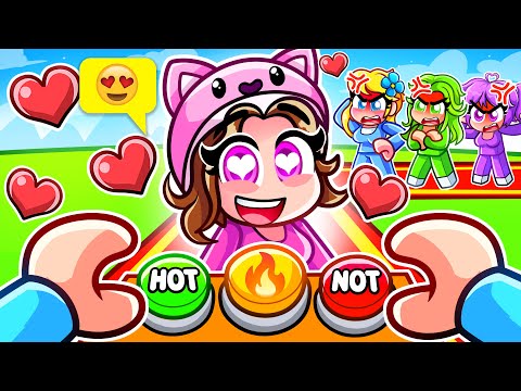Omz Plays HOT OR NOT WITH CRAZY FAN GIRL in Roblox!
