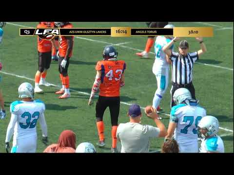 Skrót meczu AZS UWM Olsztyn Lakers - Angels Toruń | 30:23