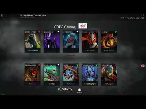 iG.V vs CDEC, The International 2016, CN Group Stage