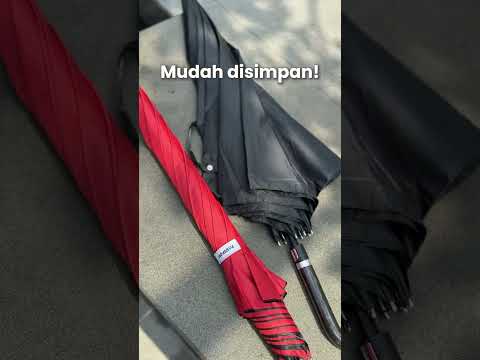 Gambar Passport Payung Stick Revolve Frame 122 cm - Hitam