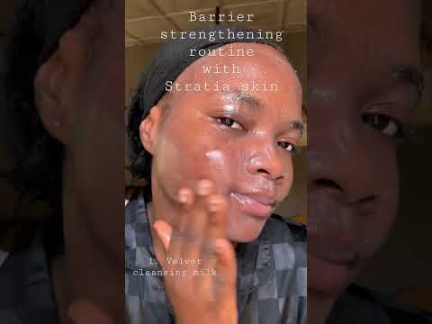Barrier strengthening routine with Stratia Skin.