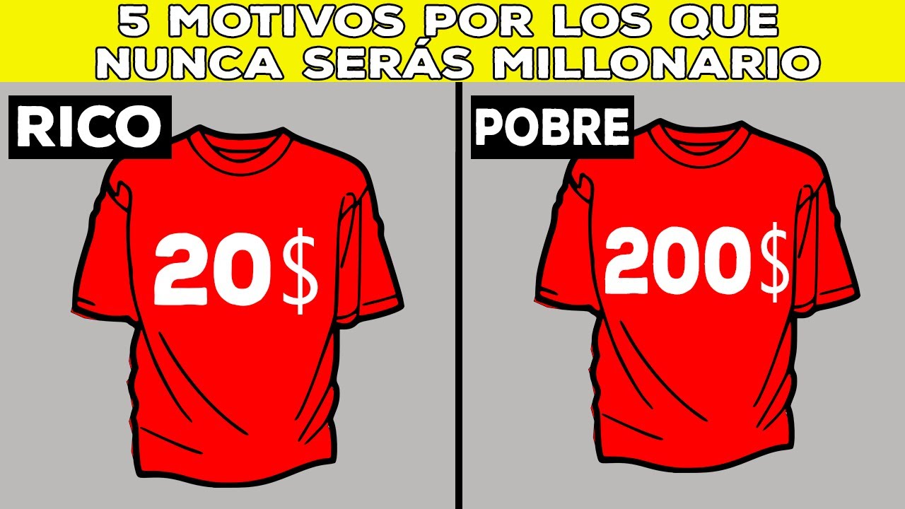 5 razones por las que nunca serás millonario ¡Estás avisado!
