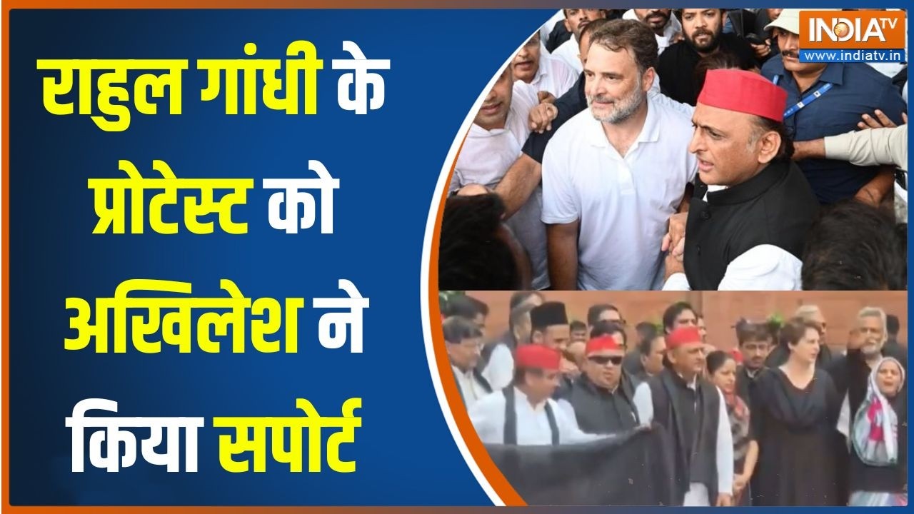 Congress Protest: राहुल गांधी के प्रोटेस्ट को अखिलेश ने किया सपो
