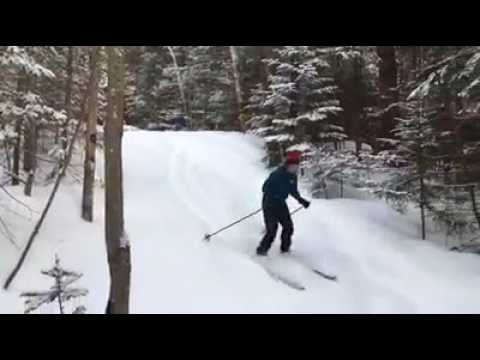 Cross country skiing on Berry Farm Road
