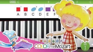 Easy Piano Play Along with Chords: The Alphabet Song