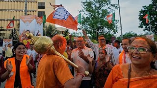 Modi'nin partisi BJP Batı Bengal'de öne geçince kutlamalar yapıldı