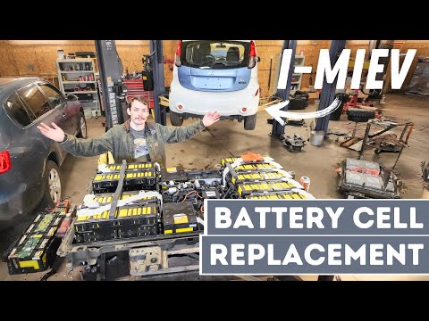 Getting Our First Broken i-MiEV Running! Replacing A Failed Battery Cell
