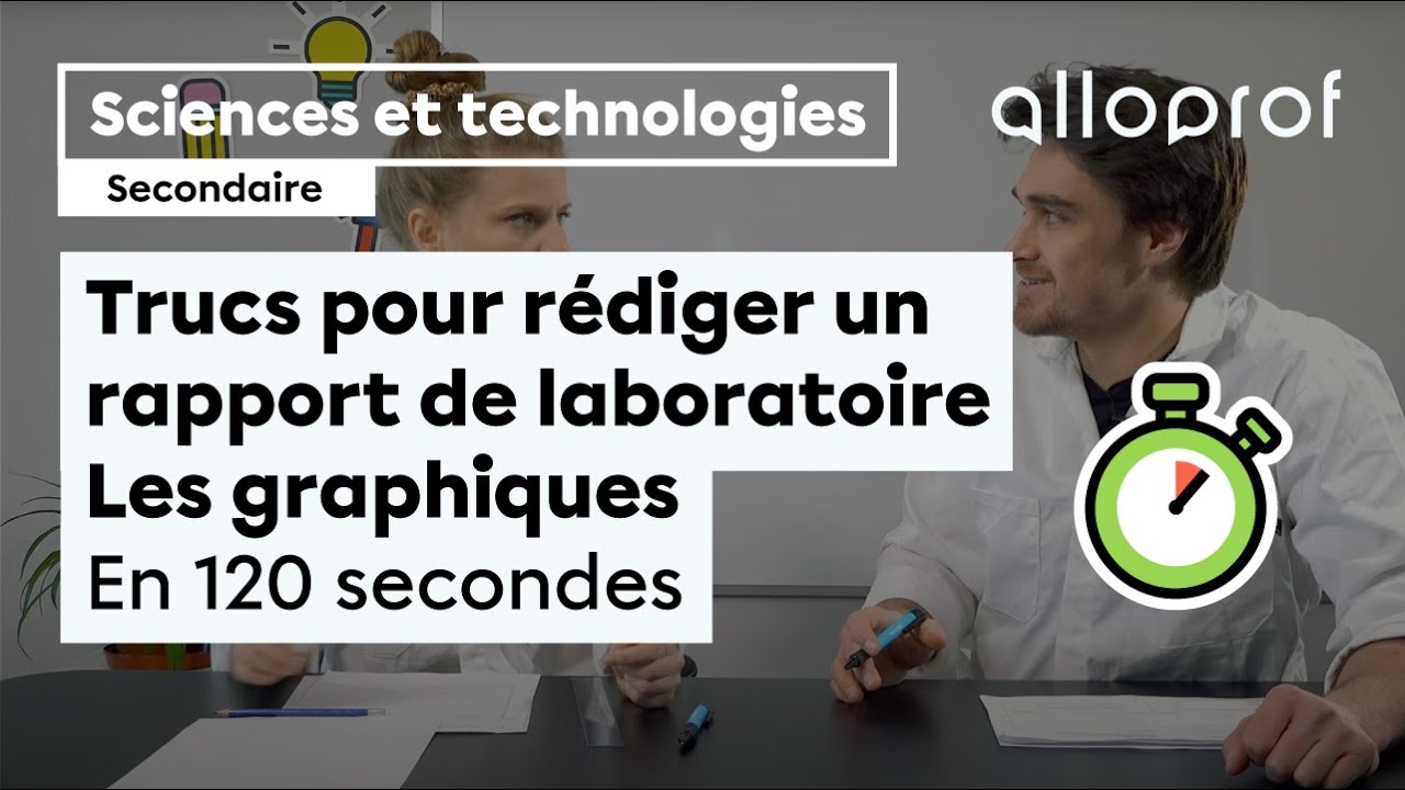 Trucs pour rédiger un rapport de laboratoire - Les graphiques