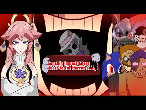 Genshin Impact Characters react to Friday Night Funkin Horror Songs || Christmas Special || [Part 1]