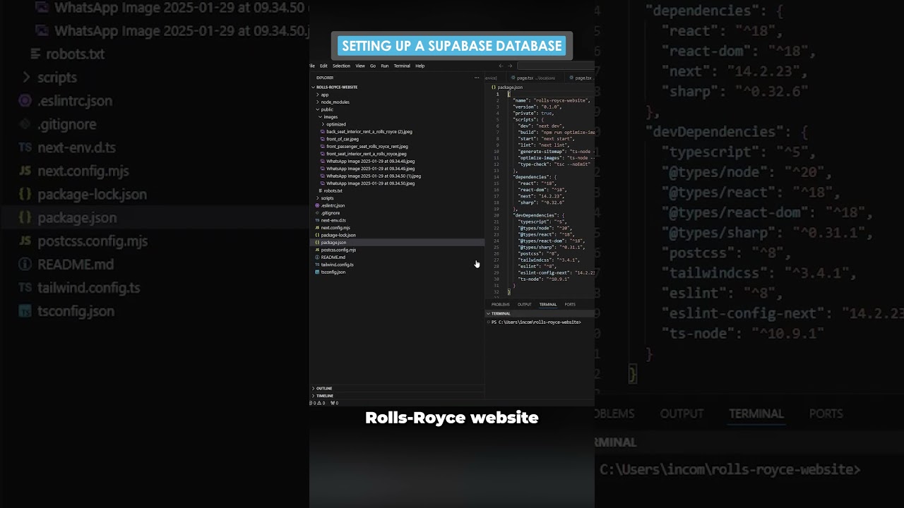 Fast Database Setup with Supabase #webdevelopment #supabase #database