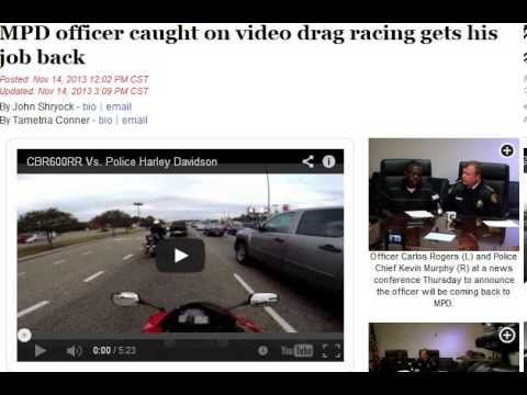 MPD officer caught on video drag racing gets his job back