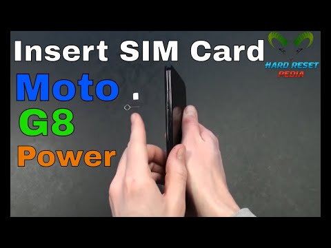Moto G8 Power Insert The SIM Card