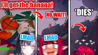 Shiori & IRyS Absolutely Lose It After Launching Haachama With The Cannon (Both POV)