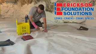 Watch video: Encapsulating and Waterproofing a Dirt Floor...
