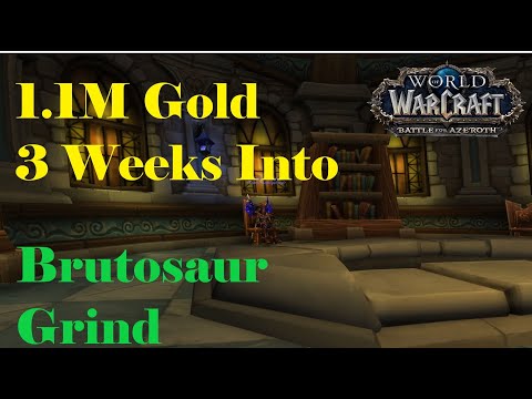 Brutosaur Grind - Weekly Mailbox Opening 360k Gold!! WoW Gold Farming 8.3