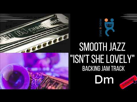 Smooth jazz "Isn't she lovely" - Backing jam track in D minor