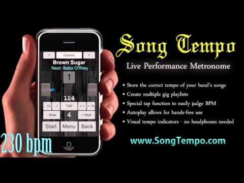 230 BPM Metronome - 10 Minutes Click Track - www.SongTempo.com