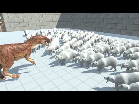 100 Polar Bears vs ALL UNITS Animal Revolt Battle Simulator