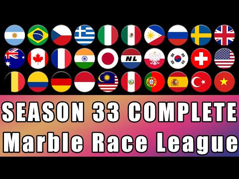 Marble Race League Season 33 Complete Race in Algodoo / Marble Race King