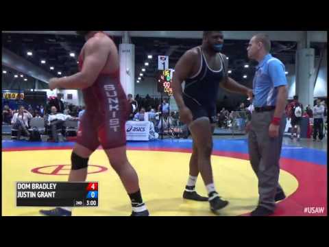 125 Quarter-Finals - Dom Bradley (Sunkist Kids WC) vs. Justin Grant (NYAC)