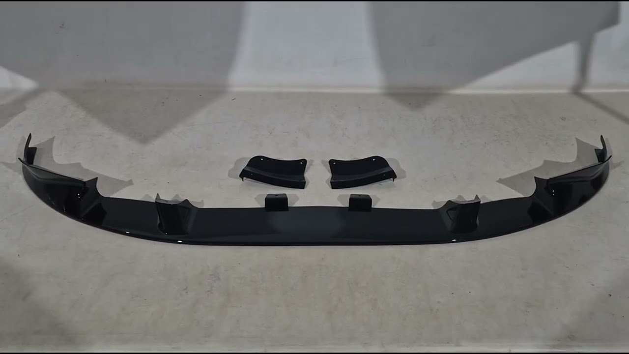 BMW X3 G01 2018– Forreste frontlip spoiler 3D (til F97 2018-2022, sort højglans) Video 1