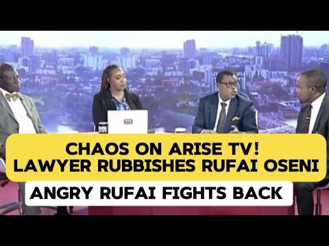Chaos On Arise TV! —Lawyer Blasts Rufai Oseni Over Unprofessionalism — Angry Rufai Fights Back 