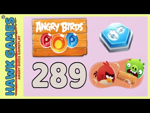 Angry Birds Stella POP Bubble Shooter Level 289 - Walkthrough, No Boosters