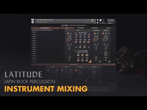 Video for Latitude Latin Rock Percussion - Instrument Mixing