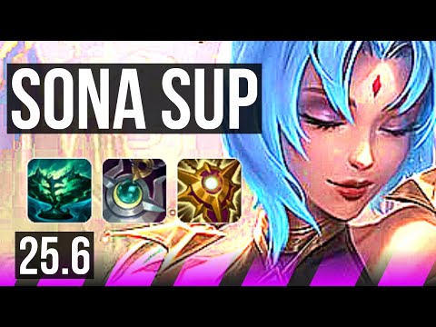 SONA & Kai'Sa vs NAMI & Lucian (SUP) | 1500+ games | KR Master | 25.6
