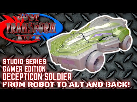 JUST TRANSFORM IT!: Studio Series Gamer Edition Decepticon Soldier