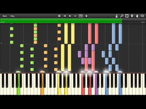 Final Fantasy Battle Themes (1-2-3-4-5-6-7) [Synthesia]