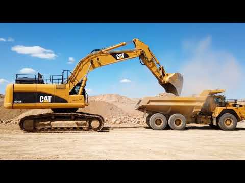Amazing Cat 395 Excavator Loading Trucks With Only Two Passes