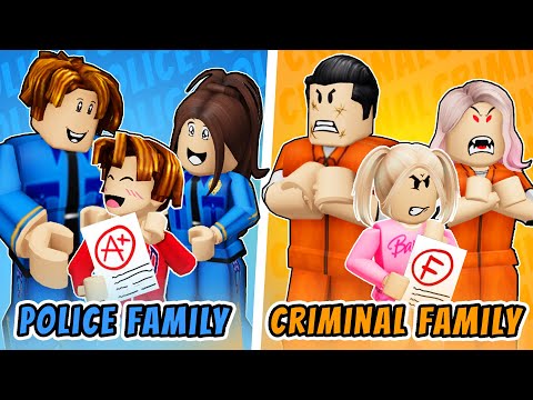ROBLOX Brookhaven ????RP: POLICE vs CRIMINAL Family: Who is Happier? | Gwen Gaming Roblox