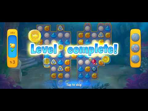 Game 🐟 Fishdom Level 343 Gameplay on android device