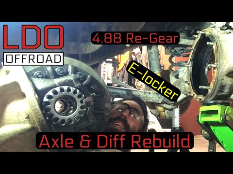 80 Series - Axle and Diff Rebuild: 4.88 gears, front E-locker, Steering Knuckles