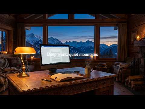 Deep Focus  Snowy Alpine Cabin & Winter Lo-Fi (No Lyrics)