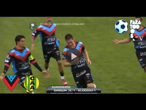 Los goles de Brown Adrogué 1 Aldosivi 1. Fecha 7. Torneo Primera B Nacional.Fútbol Para Todos