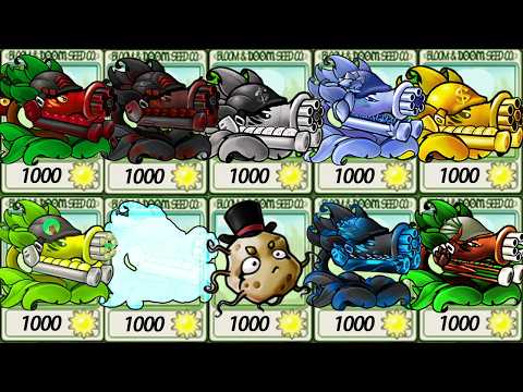 PvZ Fusion 3.4 – ALL Strongest Machine Turrets in One Map vs ALL Mini-Bosses!