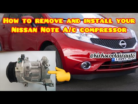 2013-2015 Nissan Note (latio Tiida Cube) A/C Compressor Replacement #nissannote #compressor