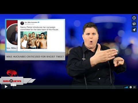 Mike Huckabee criticized for racist tweet (ASL - 6.24.18)