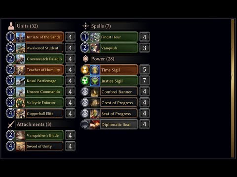 Eternal CCG - Combrei Aggro - Sword of Unity is great !