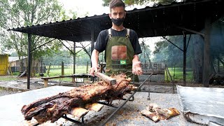 Authentic BRAZILIAN FOGO DE CHAO!! Real Brazilian Barbecue | Curitiba, Brazil