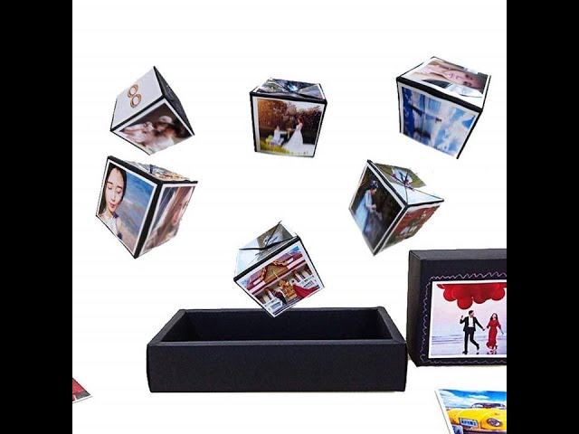 Vídeo relacionado con Caja de Regalo de Explosión DIY Caja Sorpresa con Fotos Negro Explosion Box para Cumpleaños Día de San Valentín Aniversario Navidad