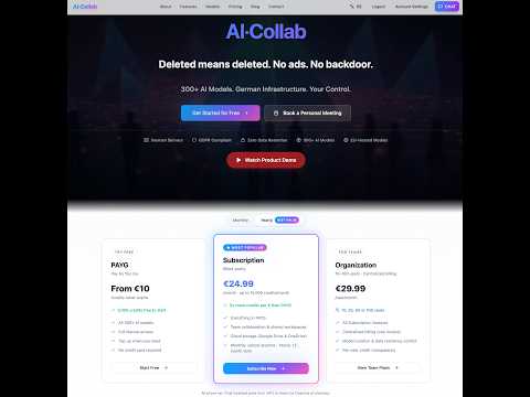 AI·Collab Product Demo — Onboarding & First Steps