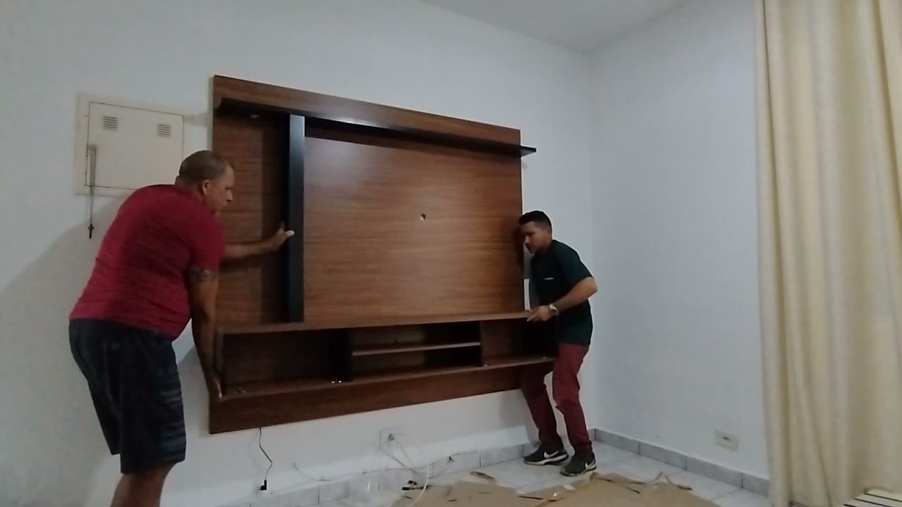 como instalar bancada suspensa na parede-instalando home suspenso na parede.