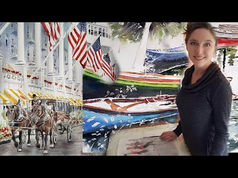 ART VLOG - My watercolor news - I got a licensing deal + Tragedy struck my newest painting + MORE